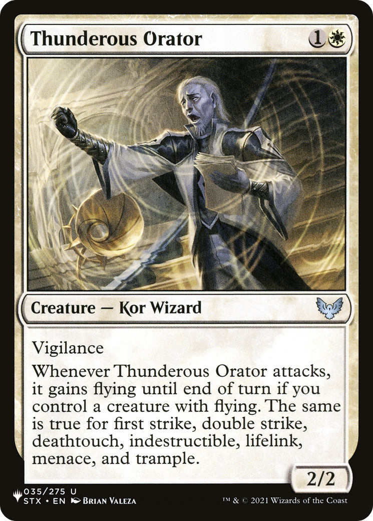 Thunderous Orator [The List] | Mega City Incorporated