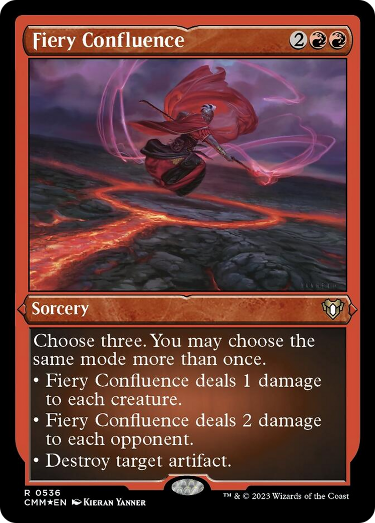 Fiery Confluence (Foil Etched) [Commander Masters] | Mega City Incorporated