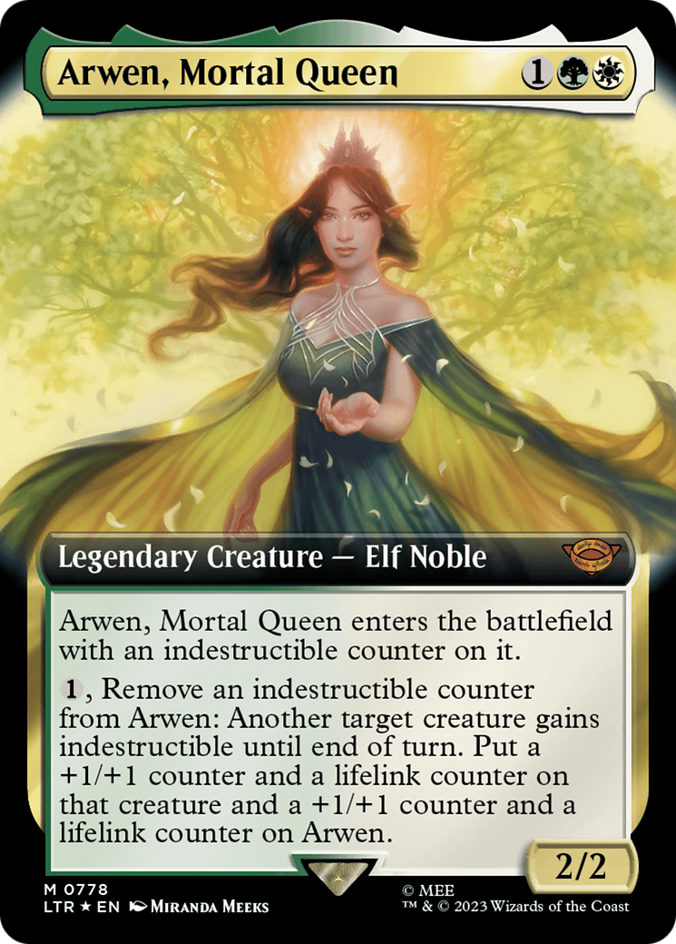 Arwen, Mortal Queen (Extended Art) (Surge Foil) [The Lord of the Rings: Tales of Middle-Earth] | Mega City Incorporated