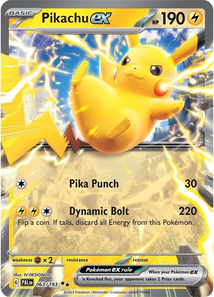 Pikachu ex (063/193) [Scarlet & Violet: Paldea Evolved] | Mega City Incorporated