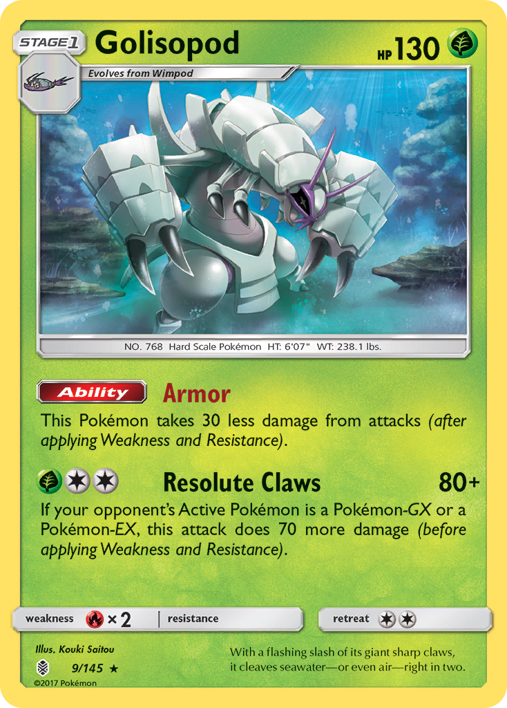 Golisopod (9/145) [Sun & Moon: Guardians Rising] | Mega City Incorporated