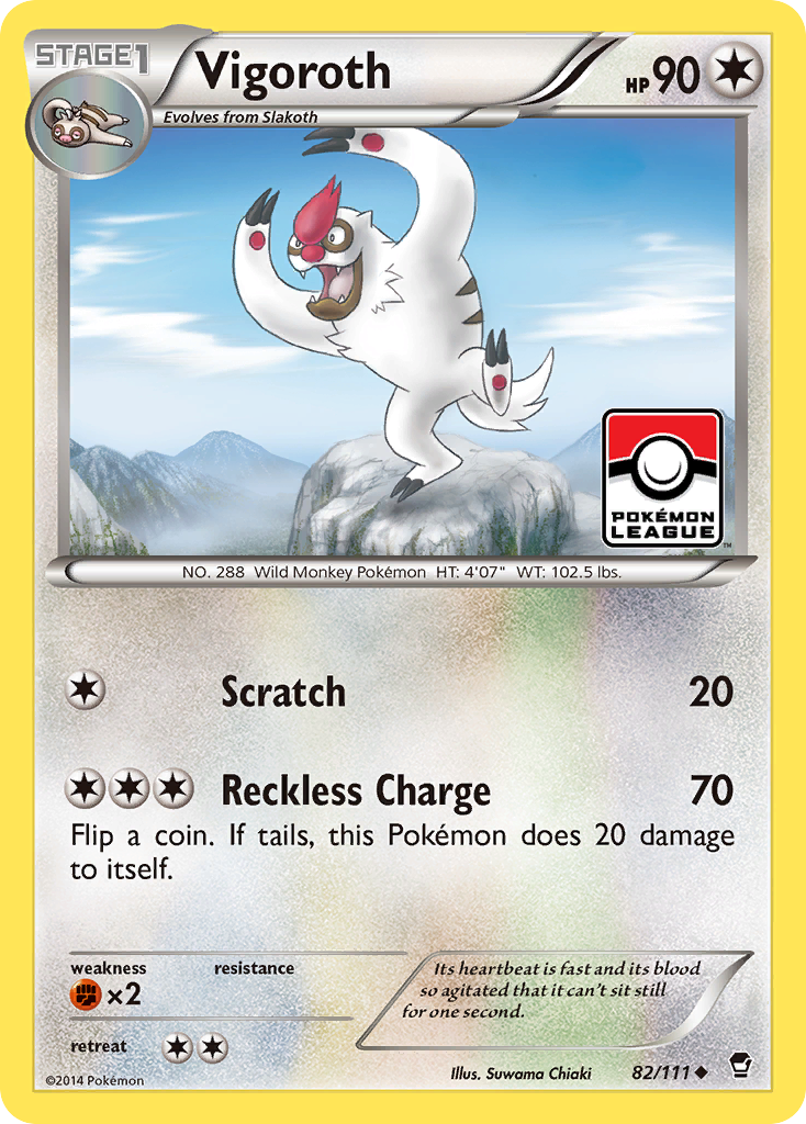 Vigoroth (82/111) [XY: Furious Fists] | Mega City Incorporated