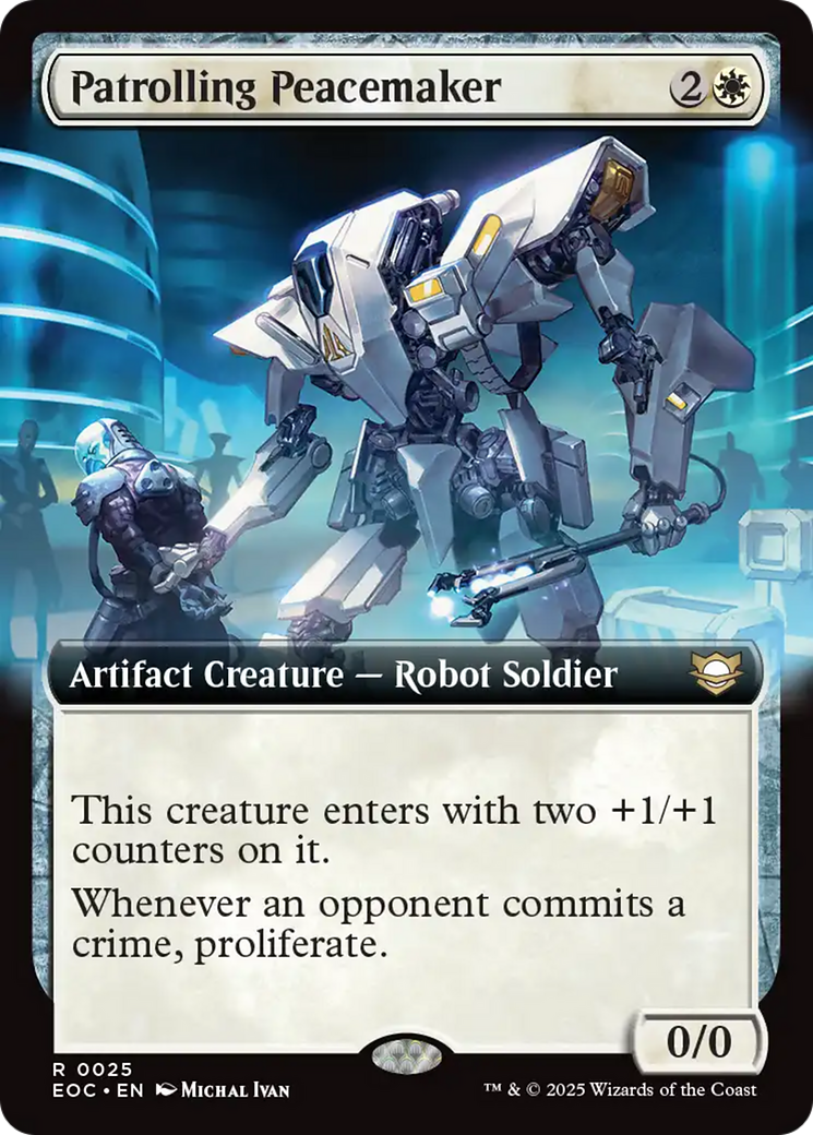 Patrolling Peacemaker (Extended Art) [Edge of Eternities Commander] | Mega City Incorporated