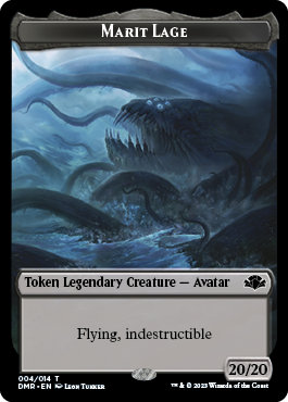 Goblin // Marit Lage Double-Sided Token [Dominaria Remastered Tokens] | Mega City Incorporated