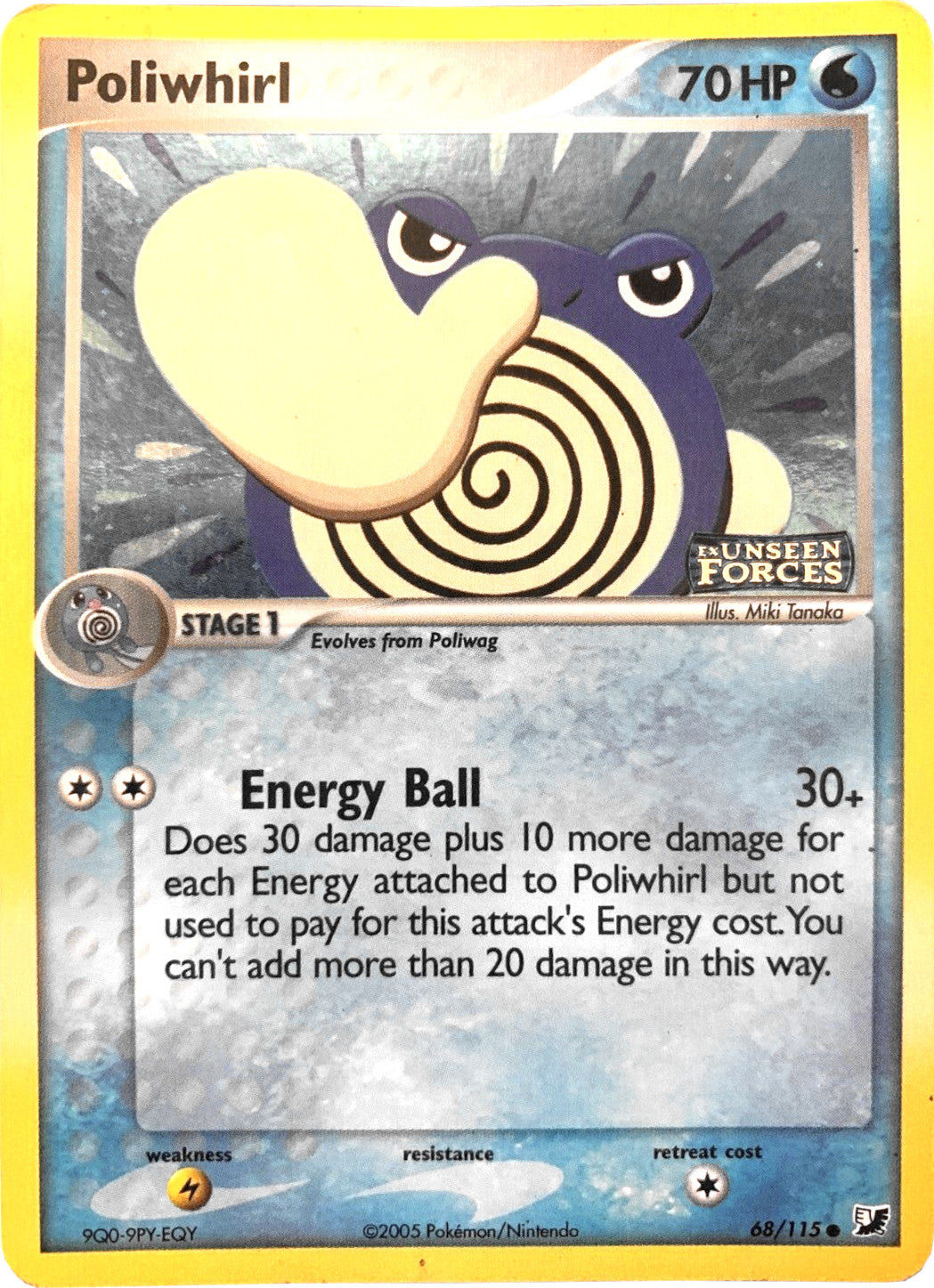 Poliwhirl (68/115) (Stamped) [EX: Unseen Forces] | Mega City Incorporated