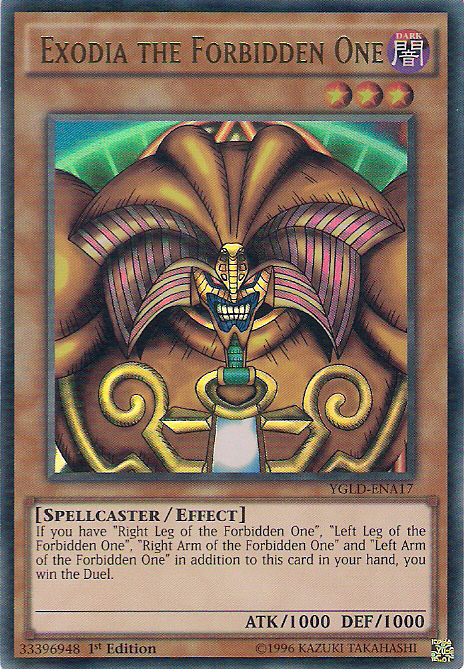 Exodia the Forbidden One [YGLD-ENA17] Ultra Rare | Mega City Incorporated