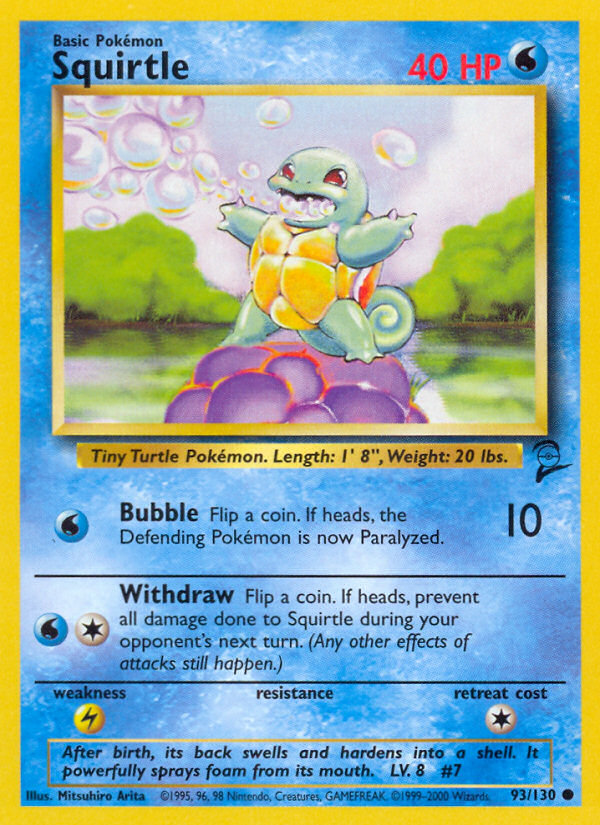 Squirtle (93/130) [Base Set 2] | Mega City Incorporated
