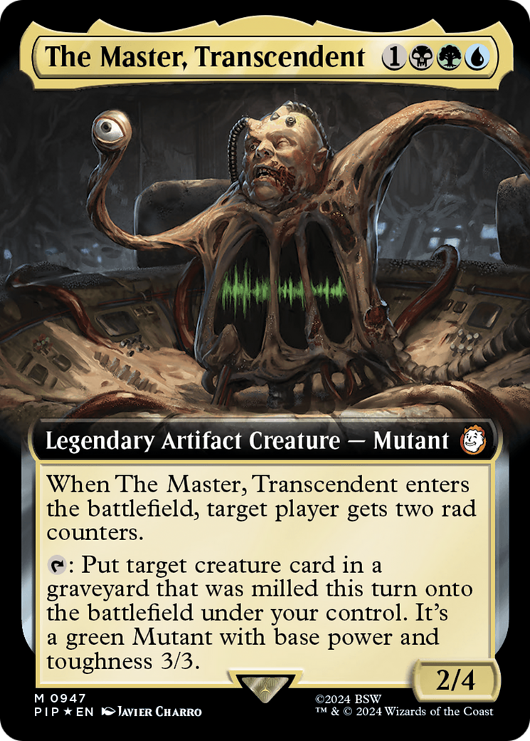 The Master, Transcendent (Extended Art) (Surge Foil) [Fallout] | Mega City Incorporated