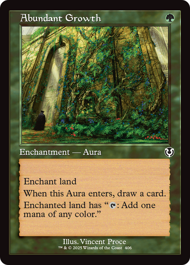 Abundant Growth (Retro Frame) [Innistrad Remastered] | Mega City Incorporated