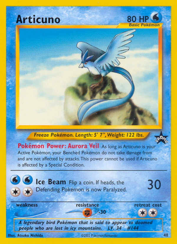 Articuno (48) [Wizards of the Coast: Black Star Promos] | Mega City Incorporated