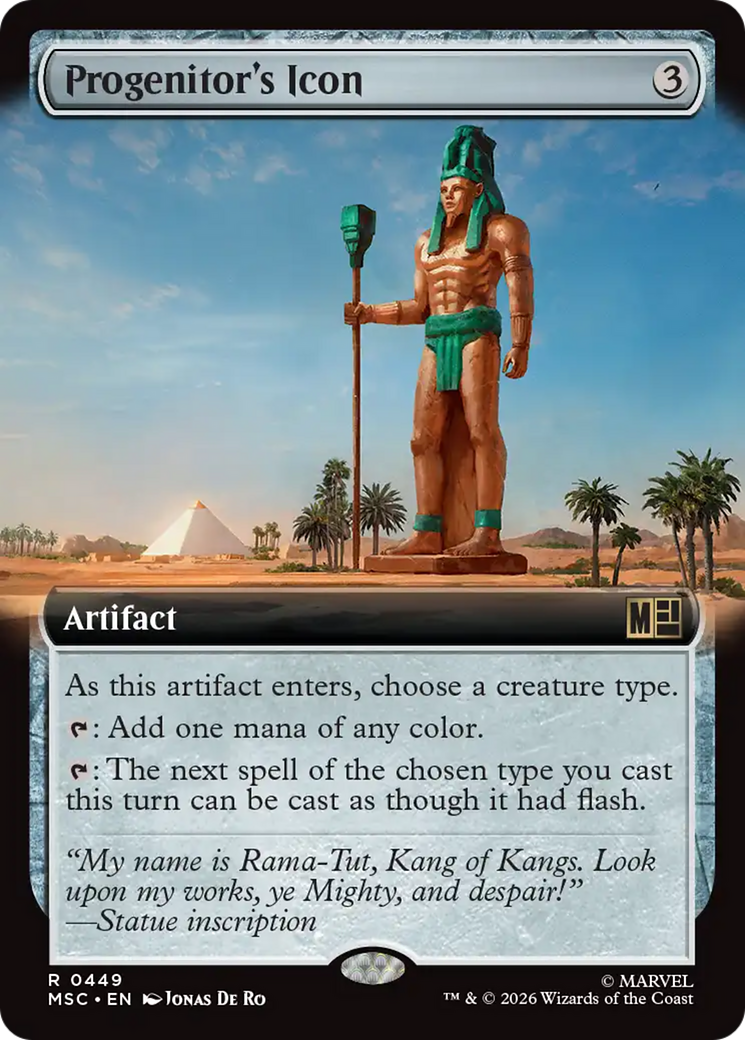 Progenitor's Icon (Extended Art) [Marvel Super Heroes Commander] | Mega City Incorporated