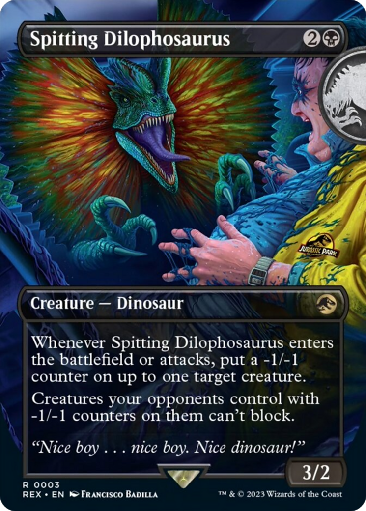 Spitting Dilophosaurus (Borderless) [Jurassic World Collection] | Mega City Incorporated