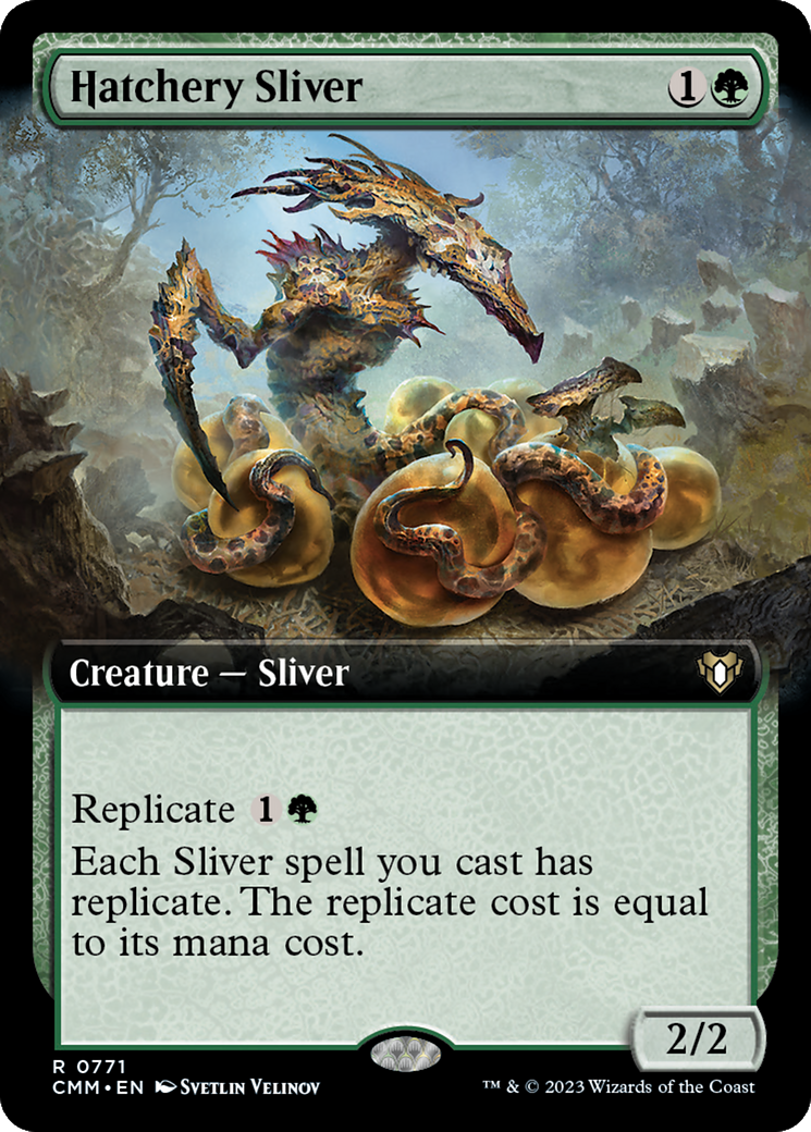 Hatchery Sliver (Extended Art) [Commander Masters] | Mega City Incorporated