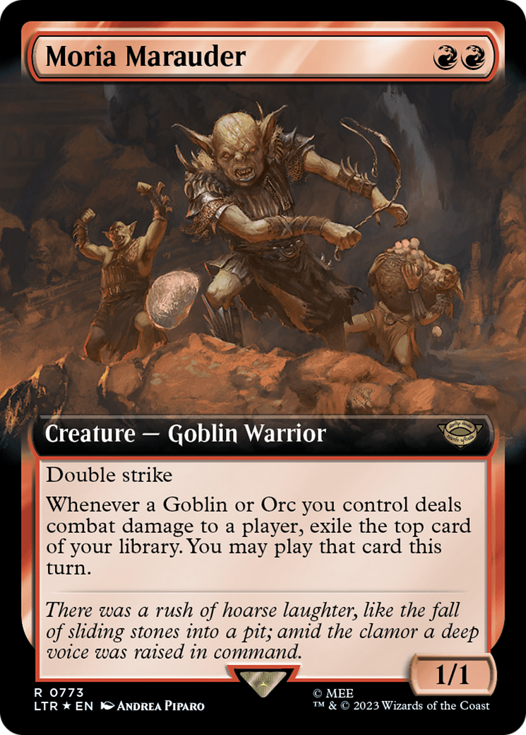 Moria Marauder (Extended Art) (Surge Foil) [The Lord of the Rings: Tales of Middle-Earth] | Mega City Incorporated