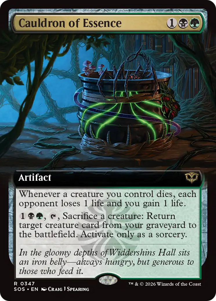 Cauldron of Essence (Extended Art) [Secrets of Strixhaven] | Mega City Incorporated