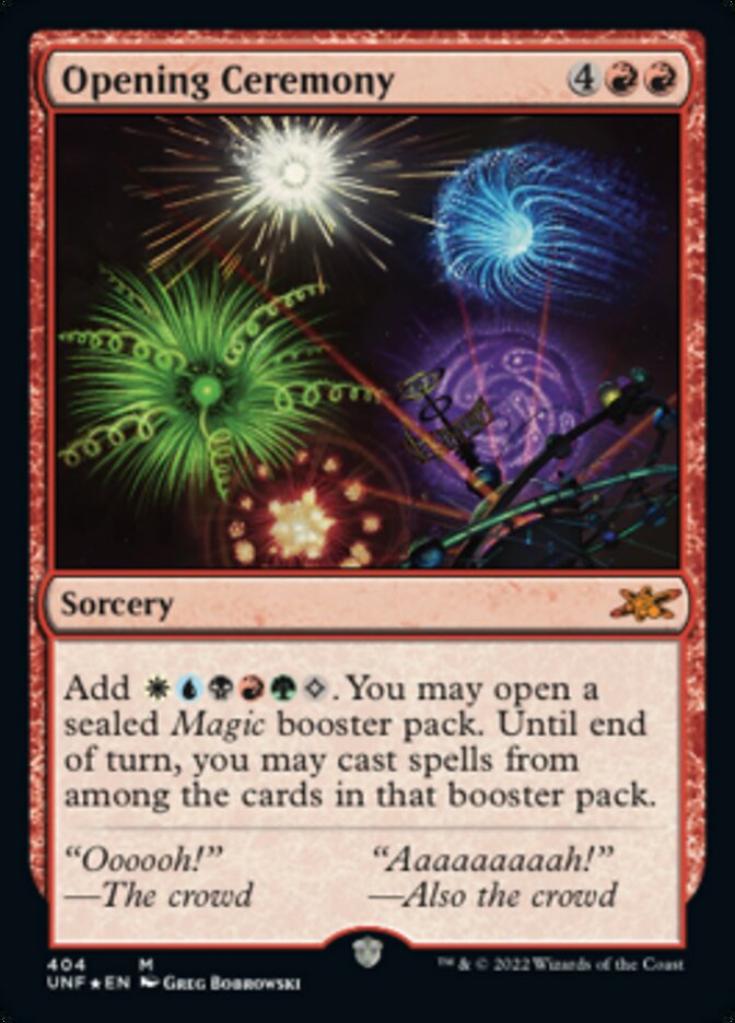 Opening Ceremony (Galaxy Foil) [Unfinity] | Mega City Incorporated