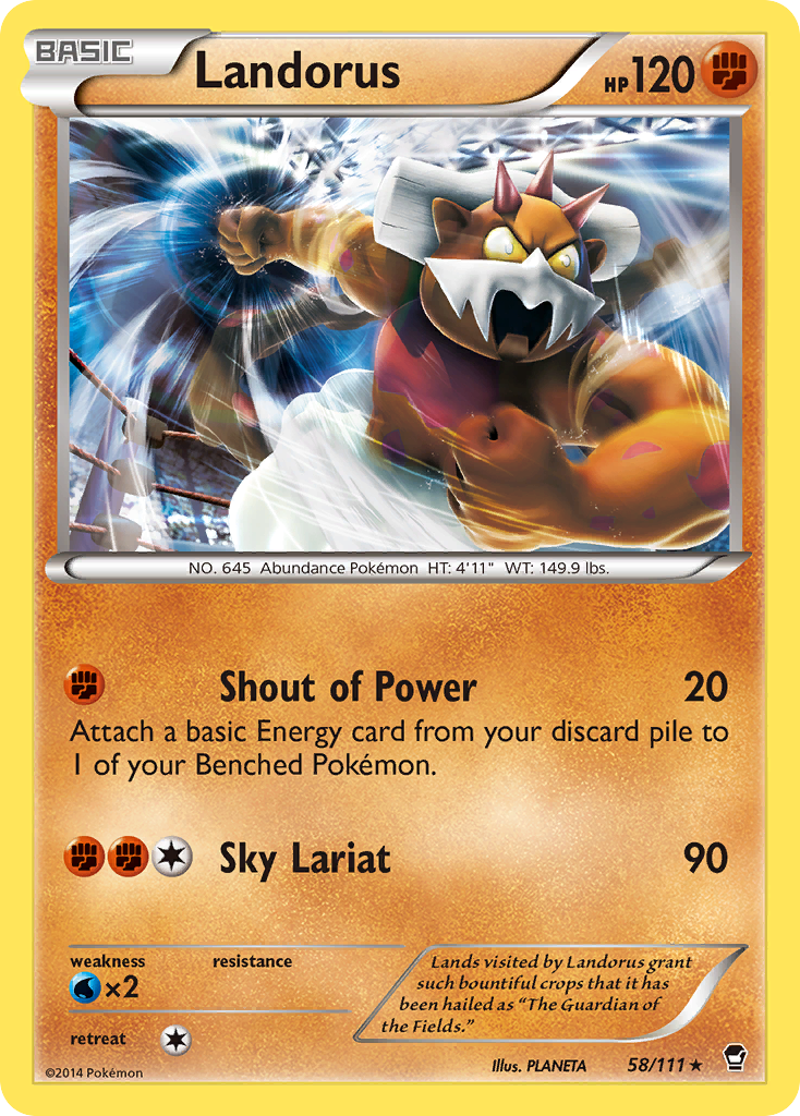 Landorus (58/111) [XY: Furious Fists] | Mega City Incorporated