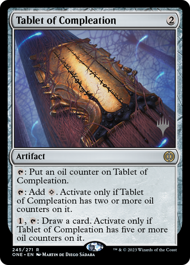 Tablet of Compleation (Promo Pack) [Phyrexia: All Will Be One Promos] | Mega City Incorporated