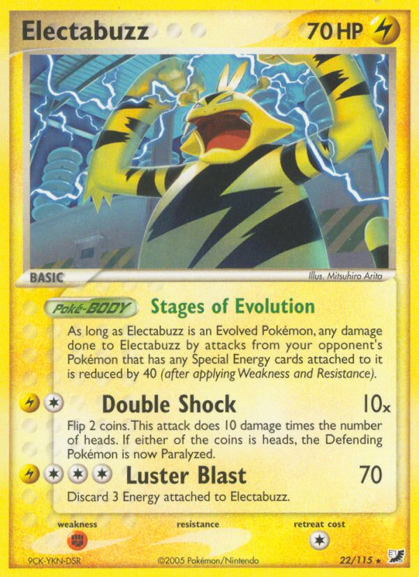 Electabuzz (22/115) [EX: Unseen Forces] | Mega City Incorporated