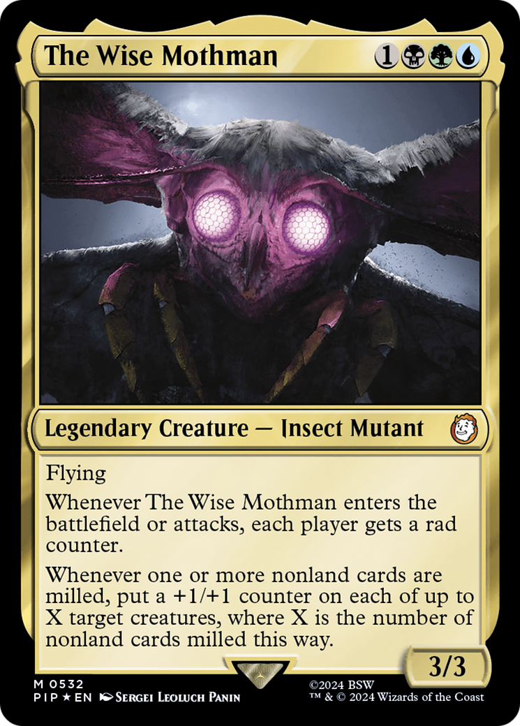 The Wise Mothman (Surge Foil) [Fallout] | Mega City Incorporated