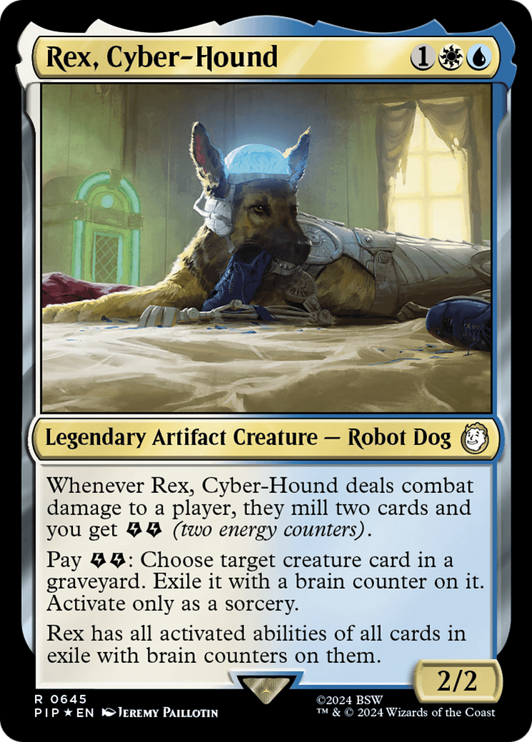 Rex, Cyber-Hound (Surge Foil) [Fallout] | Mega City Incorporated