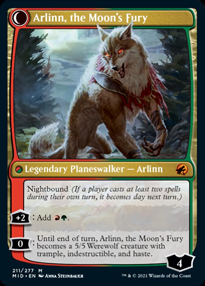 Arlinn, the Pack's Hope // Arlinn, the Moon's Fury [Innistrad: Midnight Hunt] | Mega City Incorporated