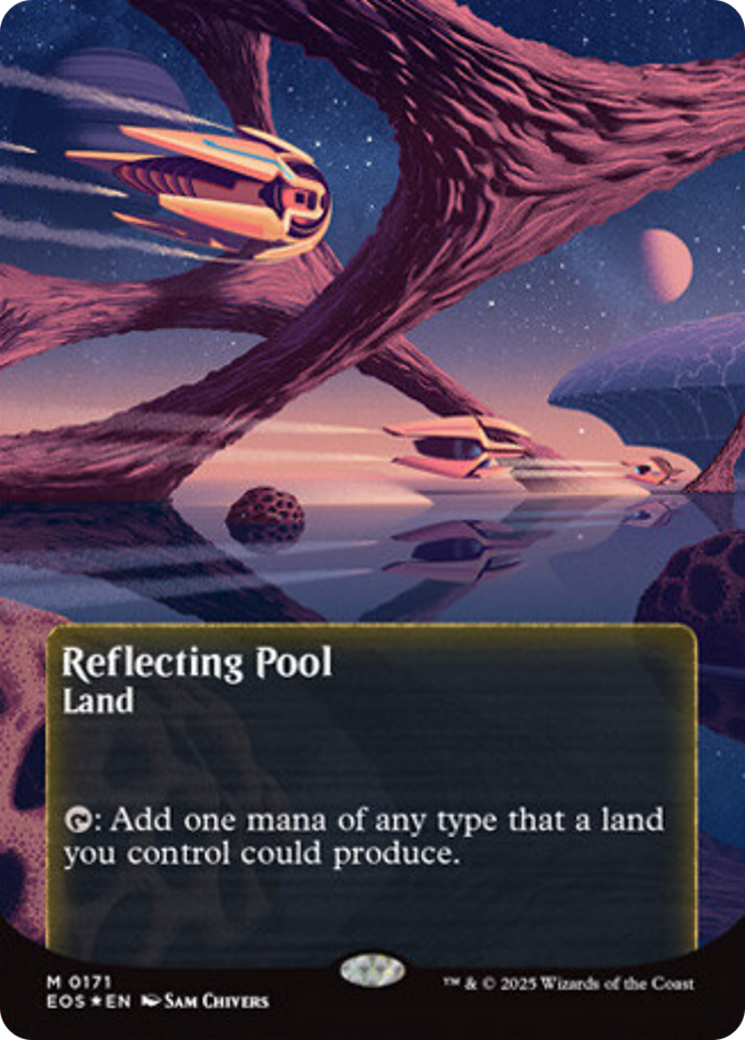 Reflecting Pool (0171) (Borderless) (Galaxy Foil) [Edge of Eternities: Stellar Sights] | Mega City Incorporated