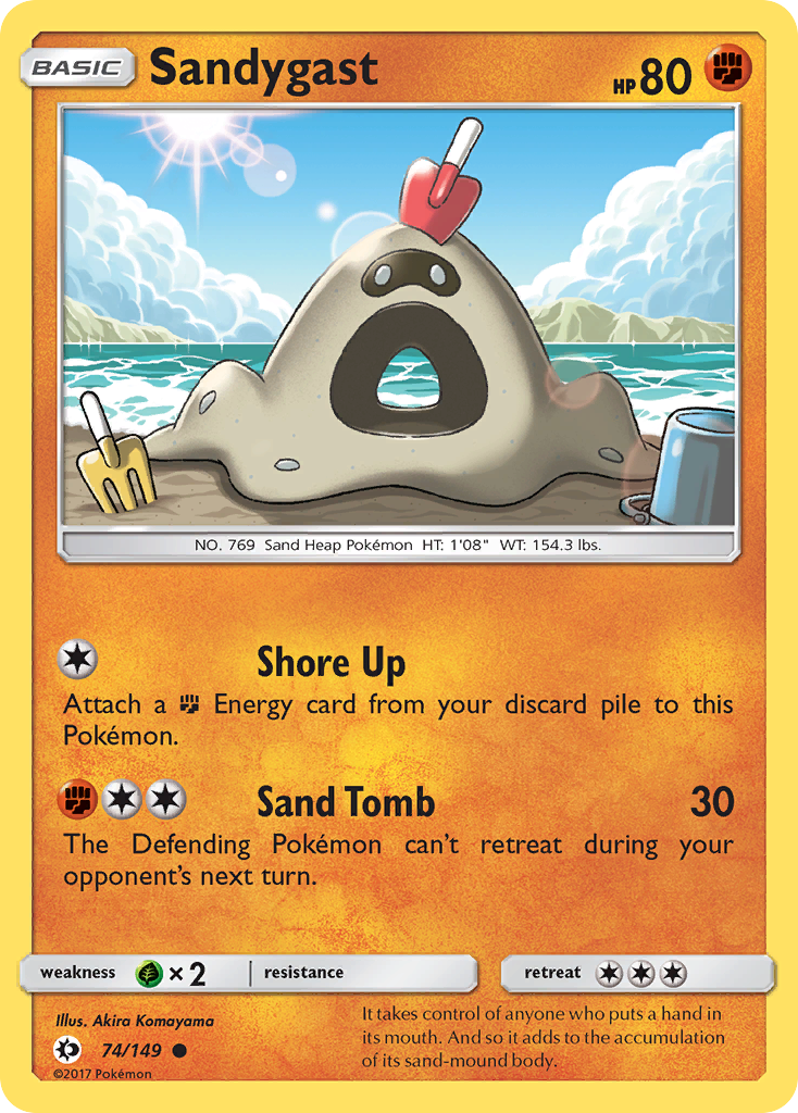 Sandygast (74/149) [Sun & Moon: Base Set] | Mega City Incorporated