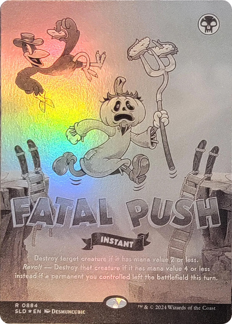 Fatal Push (0884) (Black & White Foil) [Secret Lair Drop Series] | Mega City Incorporated