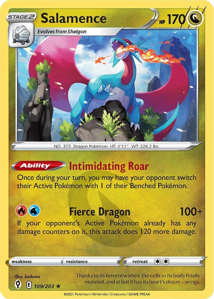 Salamence (109/203) [Sword & Shield: Evolving Skies] | Mega City Incorporated