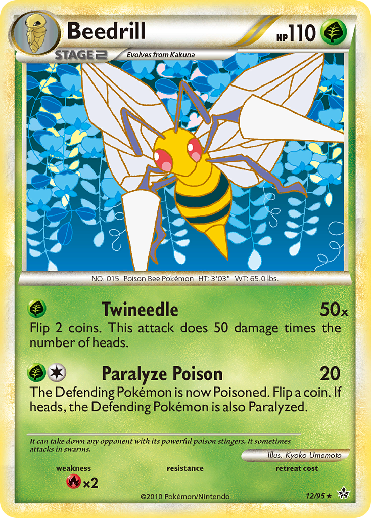 Beedrill (12/95) [HeartGold & SoulSilver: Unleashed] | Mega City Incorporated