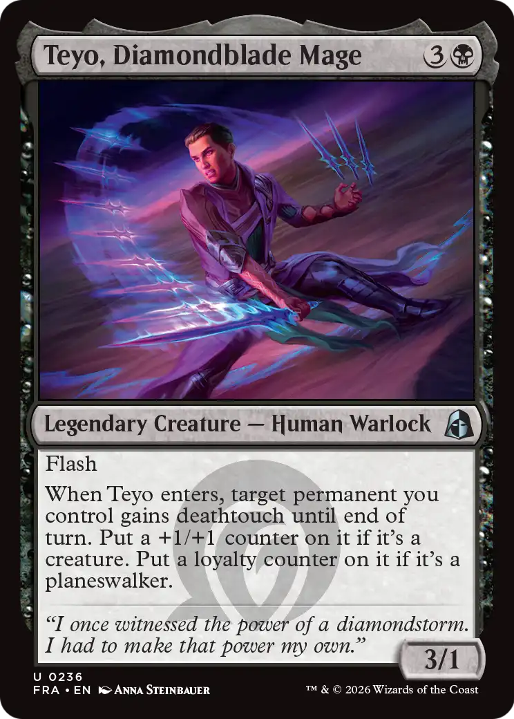Teyo, Diamondblade Mage [Reality Fracture] | Mega City Incorporated