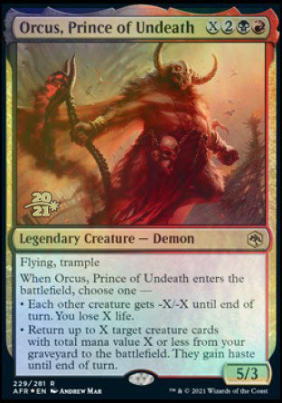 Orcus, Prince of Undeath [Dungeons & Dragons: Adventures in the Forgotten Realms Prerelease Promos] | Mega City Incorporated