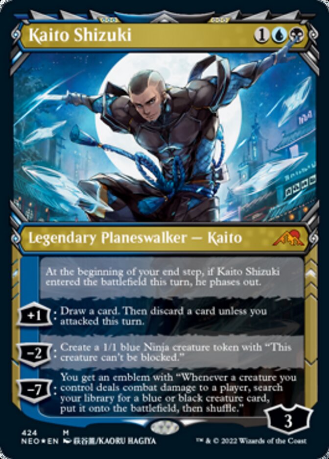 Kaito Shizuki (Showcase) (Foil Etched) [Kamigawa: Neon Dynasty] | Mega City Incorporated