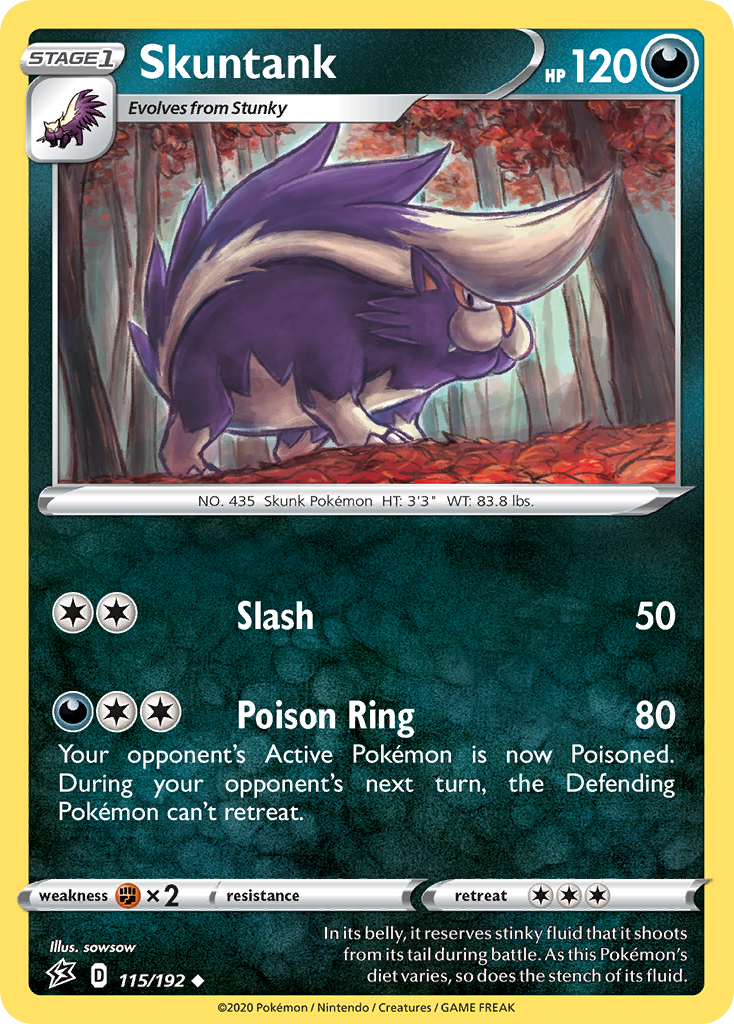 Skuntank (115/192) [Sword & Shield: Rebel Clash] | Mega City Incorporated