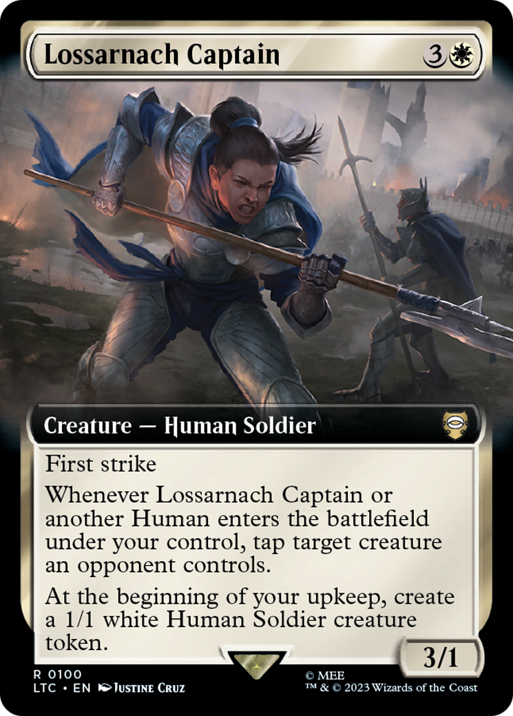 Lossarnach Captain (Extended Art) [The Lord of the Rings: Tales of Middle-Earth Commander] | Mega City Incorporated