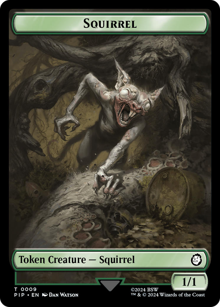 Radiation // Squirrel Double-Sided Token [Fallout Tokens] | Mega City Incorporated