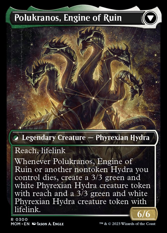 Polukranos Reborn // Polukranos, Engine of Ruin (Showcase Planar Booster Fun) [March of the Machine] | Mega City Incorporated