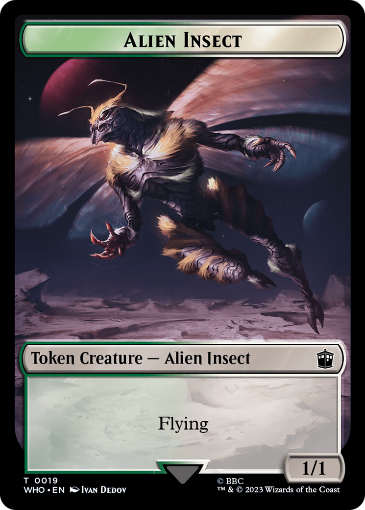 Copy // Alien Insect Double-Sided Token [Doctor Who Tokens] | Mega City Incorporated