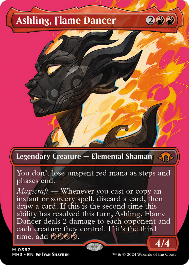 Ashling, Flame Dancer (Borderless) [Modern Horizons 3] | Mega City Incorporated