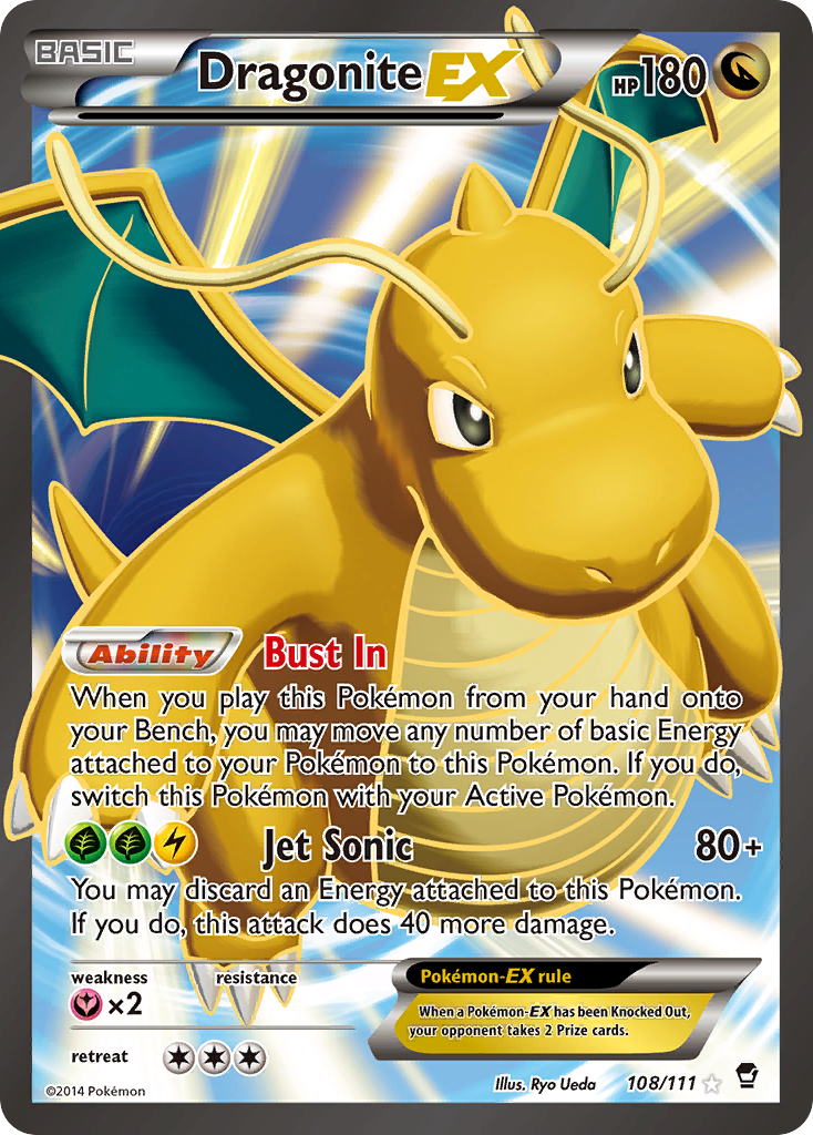 Dragonite EX (108/111) [XY: Furious Fists] | Mega City Incorporated