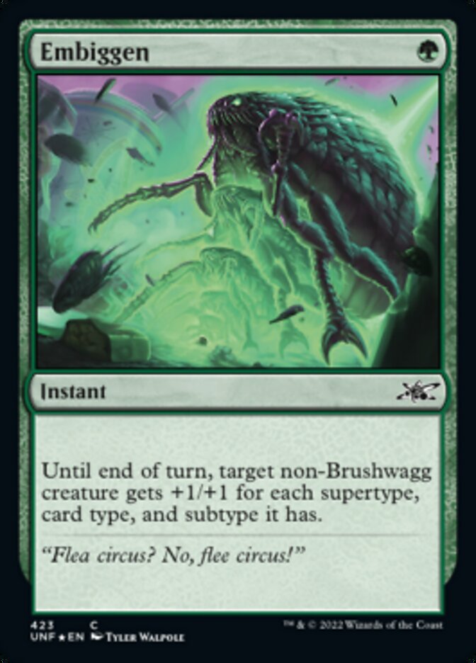 Embiggen (Galaxy Foil) [Unfinity] | Mega City Incorporated
