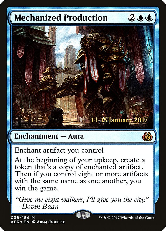 Mechanized Production [Aether Revolt Prerelease Promos] | Mega City Incorporated