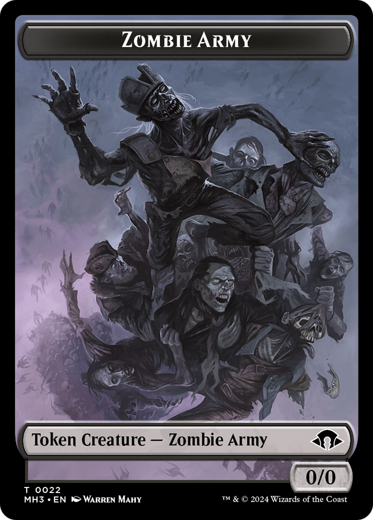 Servo // Zombie Army Double-Sided Token [Modern Horizons 3 Tokens] | Mega City Incorporated