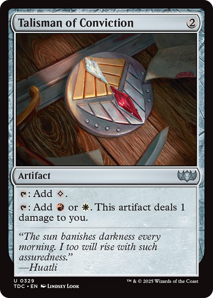 Talisman of Conviction [Tarkir: Dragonstorm Commander] | Mega City Incorporated