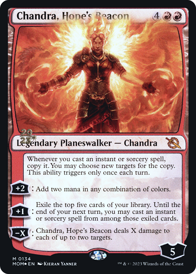 Chandra, Hope's Beacon [March of the Machine Prerelease Promos] | Mega City Incorporated