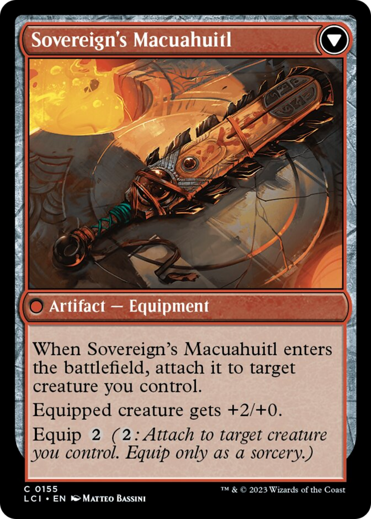 Idol of the Deep King // Sovereign's Macuahuitl [The Lost Caverns of Ixalan] | Mega City Incorporated