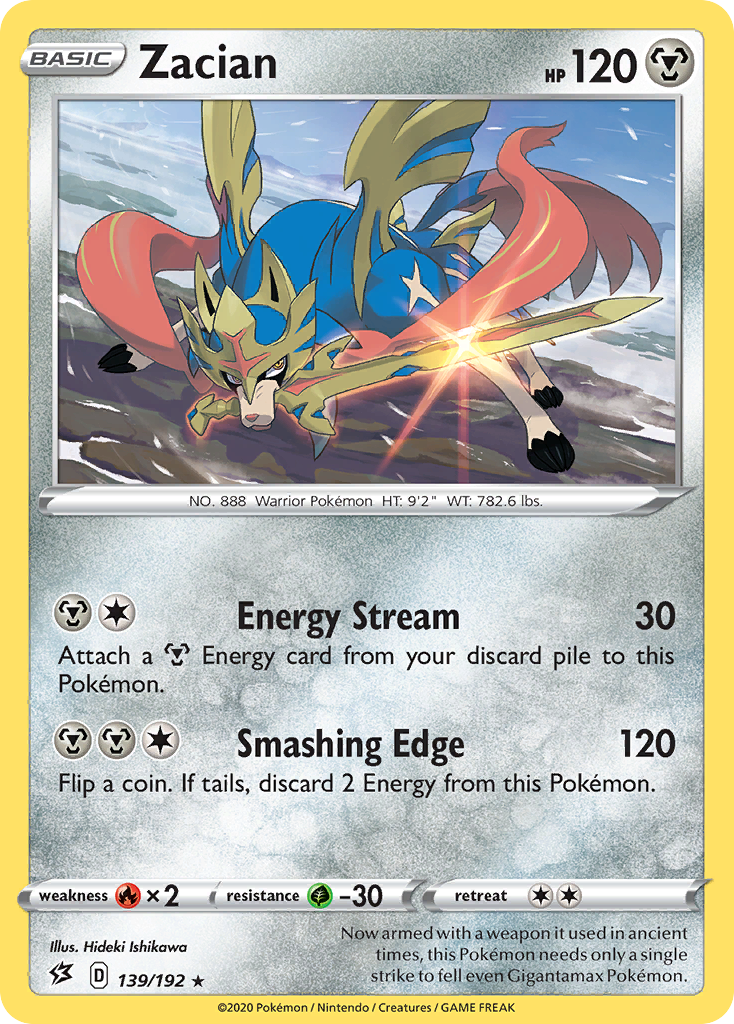 Zacian (139/192) [Sword & Shield: Rebel Clash] | Mega City Incorporated