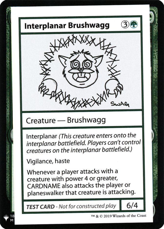 Interplanar Brushwagg [Mystery Booster Playtest Cards] | Mega City Incorporated