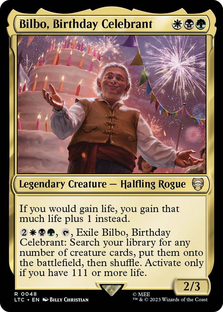 Bilbo, Birthday Celebrant [The Lord of the Rings: Tales of Middle-Earth Commander] | Mega City Incorporated